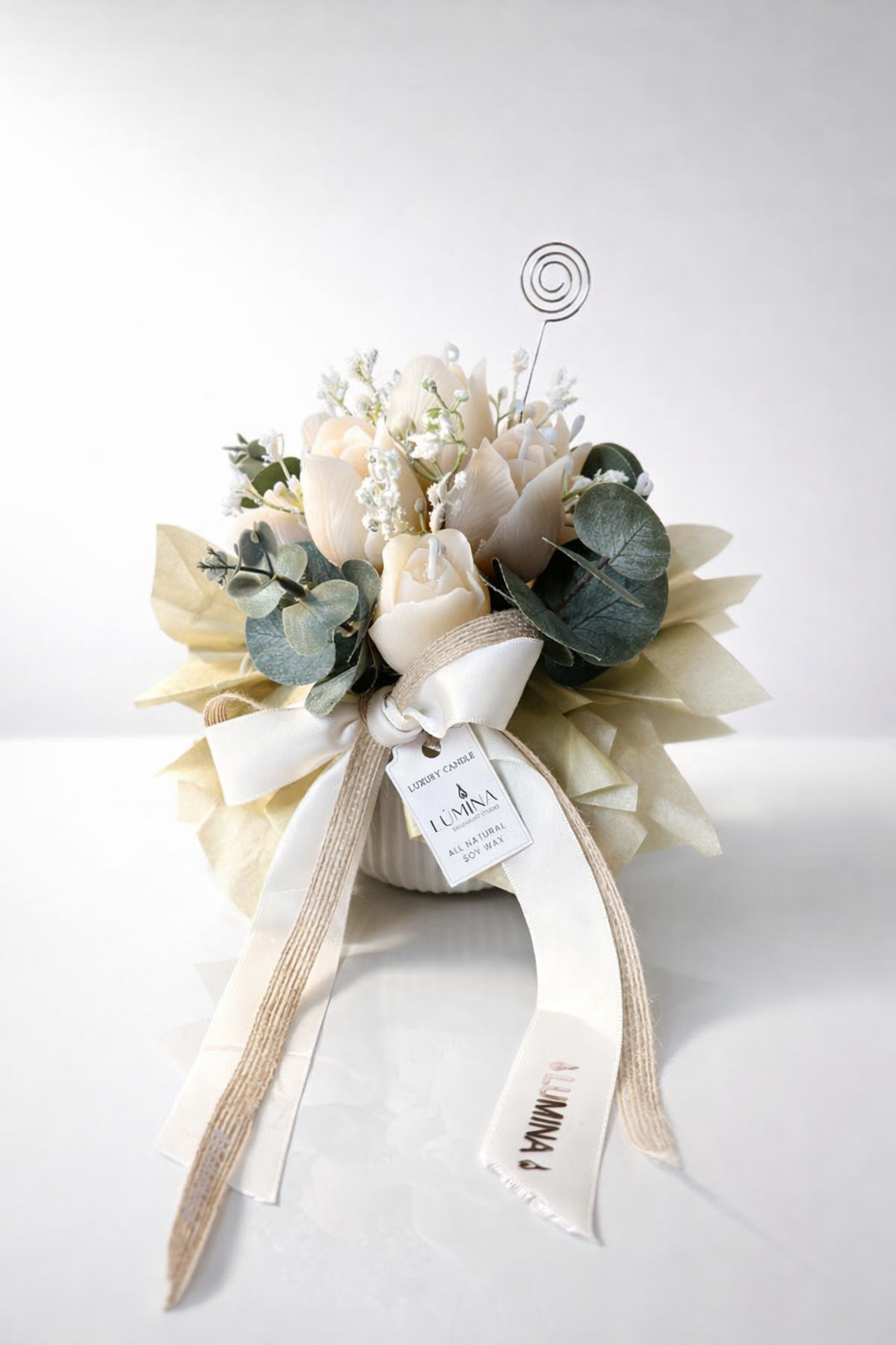 ARREGLOS DECORATIVOS CON VELAS DE DISEÑO FLORAL