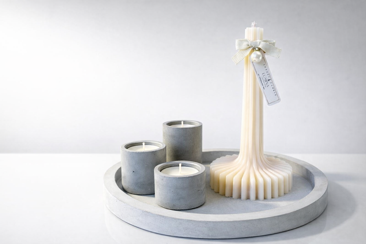 SETS DE CONCRETO Y VELAS
