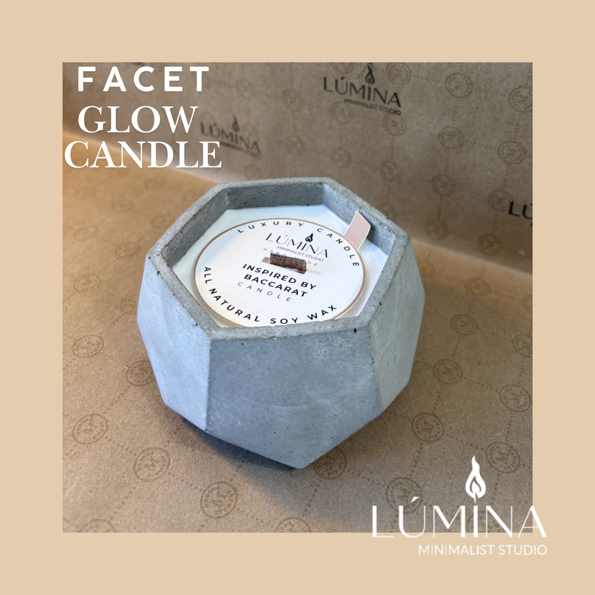 Facet Glow Candle 