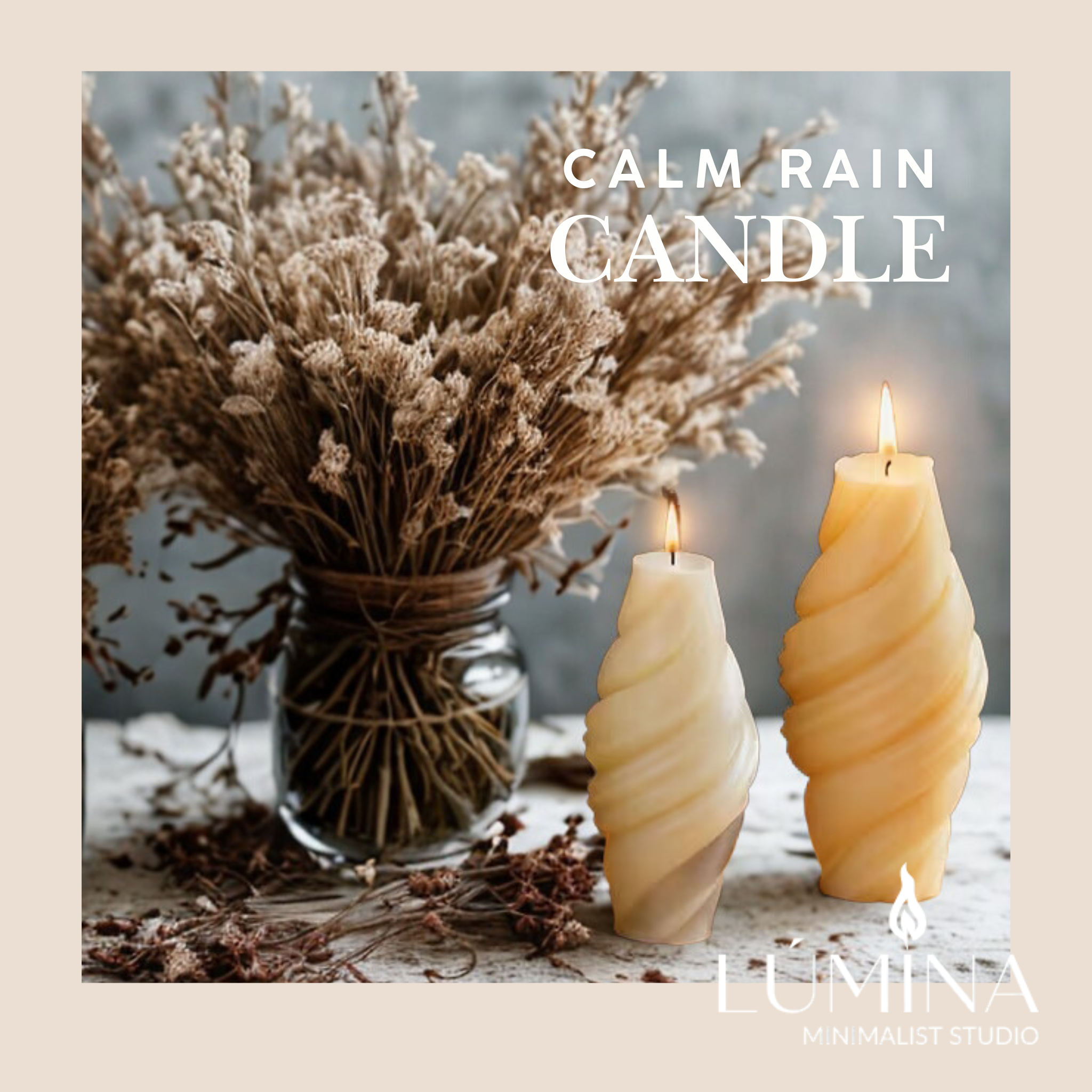 CALM RAIN CANDLE SET